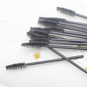 50PCS Eyelash Brushes Eyelash Extension Brushes Disposable Eye Lash Cleaning Mascara Wands Applicator Cosmetic Makeup Tools