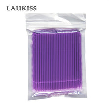 Load image into Gallery viewer, 500pcs/lot Micro Brushes Make Up Eyelash Extension Disposable Eye Lash Glue Cleaning Brushes Free Applicator Sticks Makeup Tools