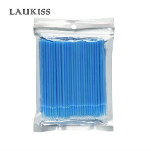 500pcs/lot Micro Brushes Make Up Eyelash Extension Disposable Eye Lash Glue Cleaning Brushes Free Applicator Sticks Makeup Tools