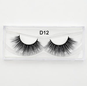 Visofree Eyelashes 3D Silk Eyelashes Hand Made Natural Long Faux Mink Lashes Vegan Cruelty Free False Lashes Maquiagem Makeup