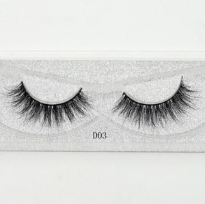 Visofree Eyelashes 3D Silk Eyelashes Hand Made Natural Long Faux Mink Lashes Vegan Cruelty Free False Lashes Maquiagem Makeup