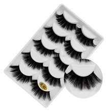 Load image into Gallery viewer, New 3D 5 Pairs Mink Eyelashes extension make up natural Long false eyelashes fake eye Lashes mink Makeup wholesale Lashes