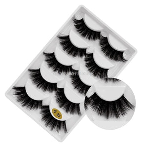 New 3D 5 Pairs Mink Eyelashes extension make up natural Long false eyelashes fake eye Lashes mink Makeup wholesale Lashes