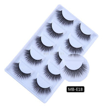 Load image into Gallery viewer, New 3D 5 Pairs Mink Eyelashes extension make up natural Long false eyelashes fake eye Lashes mink Makeup wholesale Lashes