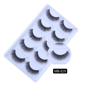 New 3D 5 Pairs Mink Eyelashes extension make up natural Long false eyelashes fake eye Lashes mink Makeup wholesale Lashes