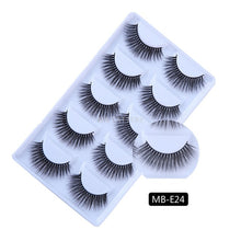 Load image into Gallery viewer, New 3D 5 Pairs Mink Eyelashes extension make up natural Long false eyelashes fake eye Lashes mink Makeup wholesale Lashes