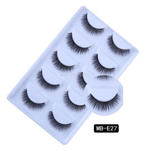 Load image into Gallery viewer, New 3D 5 Pairs Mink Eyelashes extension make up natural Long false eyelashes fake eye Lashes mink Makeup wholesale Lashes