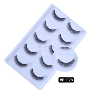 New 3D 5 Pairs Mink Eyelashes extension make up natural Long false eyelashes fake eye Lashes mink Makeup wholesale Lashes