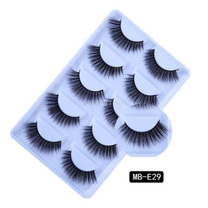 New 3D 5 Pairs Mink Eyelashes extension make up natural Long false eyelashes fake eye Lashes mink Makeup wholesale Lashes