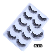 Load image into Gallery viewer, New 3D 5 Pairs Mink Eyelashes extension make up natural Long false eyelashes fake eye Lashes mink Makeup wholesale Lashes