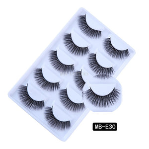 New 3D 5 Pairs Mink Eyelashes extension make up natural Long false eyelashes fake eye Lashes mink Makeup wholesale Lashes