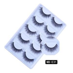 New 3D 5 Pairs Mink Eyelashes extension make up natural Long false eyelashes fake eye Lashes mink Makeup wholesale Lashes