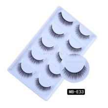 Load image into Gallery viewer, New 3D 5 Pairs Mink Eyelashes extension make up natural Long false eyelashes fake eye Lashes mink Makeup wholesale Lashes