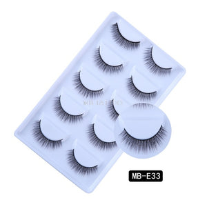 New 3D 5 Pairs Mink Eyelashes extension make up natural Long false eyelashes fake eye Lashes mink Makeup wholesale Lashes