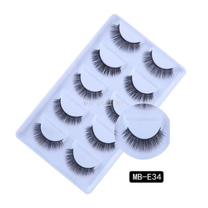 New 3D 5 Pairs Mink Eyelashes extension make up natural Long false eyelashes fake eye Lashes mink Makeup wholesale Lashes