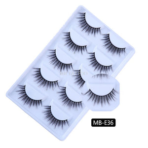 New 3D 5 Pairs Mink Eyelashes extension make up natural Long false eyelashes fake eye Lashes mink Makeup wholesale Lashes