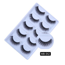 Load image into Gallery viewer, New 3D 5 Pairs Mink Eyelashes extension make up natural Long false eyelashes fake eye Lashes mink Makeup wholesale Lashes