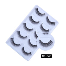 Load image into Gallery viewer, New 3D 5 Pairs Mink Eyelashes extension make up natural Long false eyelashes fake eye Lashes mink Makeup wholesale Lashes