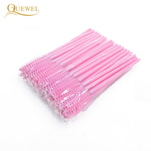 50 PCS Disposable Eyelash Brushes Mascara Wands Eye Lash Eyelash Extension Eyebrow Applicator Cosmetic Makeup Brush Tool Kits