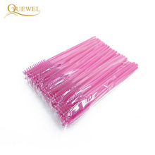 Load image into Gallery viewer, 50 PCS Disposable Eyelash Brushes Mascara Wands Eye Lash Eyelash Extension Eyebrow Applicator Cosmetic Makeup Brush Tool Kits