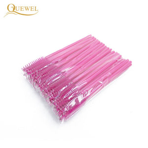 50 PCS Disposable Eyelash Brushes Mascara Wands Eye Lash Eyelash Extension Eyebrow Applicator Cosmetic Makeup Brush Tool Kits