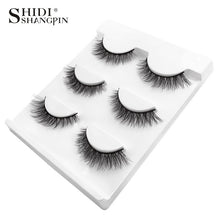 Load image into Gallery viewer, New 3 pairs natural false eyelashes fake lashes long makeup 3d mink lashes extension eyelash mink eyelashes for beauty #X11