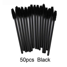 Load image into Gallery viewer, Makeup Brush Wands 50 PCS Disposable Eyelash Mascara Makeup Brush Tools Lash Extension Supplies Eyebrow Applicator Brush