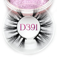 Load image into Gallery viewer, Mikiwi D390 Mink Eyelashes 3D Mink Lashes Thick HandMade Full Strip Lashes Cruelty Free Luxury Makeup Dramatic Lashes