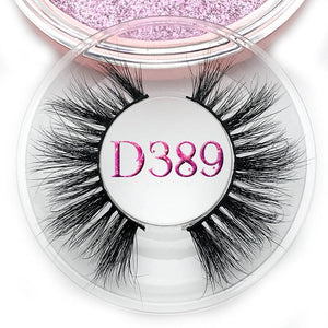 Mikiwi D390 Mink Eyelashes 3D Mink Lashes Thick HandMade Full Strip Lashes Cruelty Free Luxury Makeup Dramatic Lashes