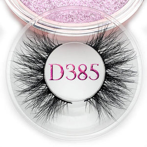 Mikiwi D390 Mink Eyelashes 3D Mink Lashes Thick HandMade Full Strip Lashes Cruelty Free Luxury Makeup Dramatic Lashes