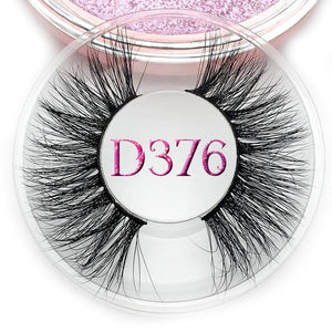 Mikiwi D390 Mink Eyelashes 3D Mink Lashes Thick HandMade Full Strip Lashes Cruelty Free Luxury Makeup Dramatic Lashes