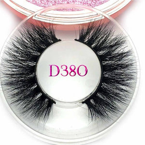 Mikiwi D390 Mink Eyelashes 3D Mink Lashes Thick HandMade Full Strip Lashes Cruelty Free Luxury Makeup Dramatic Lashes