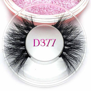 Mikiwi D390 Mink Eyelashes 3D Mink Lashes Thick HandMade Full Strip Lashes Cruelty Free Luxury Makeup Dramatic Lashes