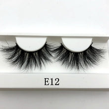 Load image into Gallery viewer, Mikiwi 25mm False Eyelashes Wholesale Thick Strip 25mm 3D Mink Lashes Custom Packaging Label Makeup Dramatic Long Mink Lashes