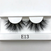 Load image into Gallery viewer, Mikiwi 25mm False Eyelashes Wholesale Thick Strip 25mm 3D Mink Lashes Custom Packaging Label Makeup Dramatic Long Mink Lashes