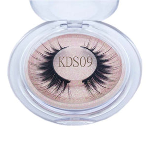 Buzzme KDS06 3D faux mink lashes natural false eyelashes long makeup eyelash