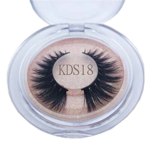 Buzzme KDS06 3D faux mink lashes natural false eyelashes long makeup eyelash
