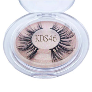 Buzzme KDS06 3D faux mink lashes natural false eyelashes long makeup eyelash