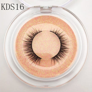 Buzzme KDS06 3D faux mink lashes natural false eyelashes long makeup eyelash