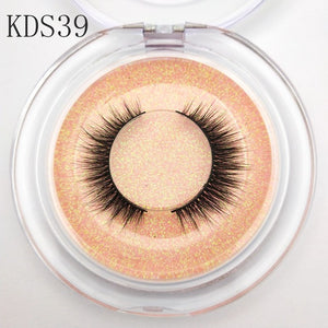 Buzzme KDS06 3D faux mink lashes natural false eyelashes long makeup eyelash