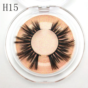 Buzzme KDS06 3D faux mink lashes natural false eyelashes long makeup eyelash