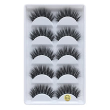 Load image into Gallery viewer, MB  5 pairs Mink Eyelashes 3D False lashes Thick Crisscross Makeup Eyelash Extension Natural Volume Soft Fake Eye Lashes