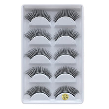 Load image into Gallery viewer, MB  5 pairs Mink Eyelashes 3D False lashes Thick Crisscross Makeup Eyelash Extension Natural Volume Soft Fake Eye Lashes