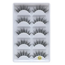 Load image into Gallery viewer, MB  5 pairs Mink Eyelashes 3D False lashes Thick Crisscross Makeup Eyelash Extension Natural Volume Soft Fake Eye Lashes