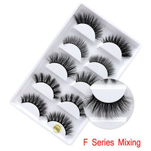 Load image into Gallery viewer, MB  5 pairs Mink Eyelashes 3D False lashes Thick Crisscross Makeup Eyelash Extension Natural Volume Soft Fake Eye Lashes