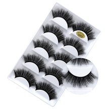 Load image into Gallery viewer, MB  5 pairs Mink Eyelashes 3D False lashes Thick Crisscross Makeup Eyelash Extension Natural Volume Soft Fake Eye Lashes