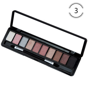 Beauty Glazed Makeup Eyeshadow Pallete makeup brushes 10 Color Palette Make up Palette Shimmer Pigmented Eye Shadow   G507