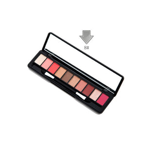 Beauty Glazed Makeup Eyeshadow Pallete makeup brushes 10 Color Palette Make up Palette Shimmer Pigmented Eye Shadow   G507