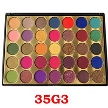 Load image into Gallery viewer, 35 Bright Colorful Matte Eyeshadow Palette Shimmery Silky Powder Long Lasting Pigments Pressed Glitter Eye Shadow Pallete Makeup