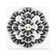 Load image into Gallery viewer, 7 Pairs 3D Mink Hair False Eyelashes 25mm Lashes Thick Long Wispy Fluffy Handmade Cruelty-free Mink Eyelash Makeup Tools